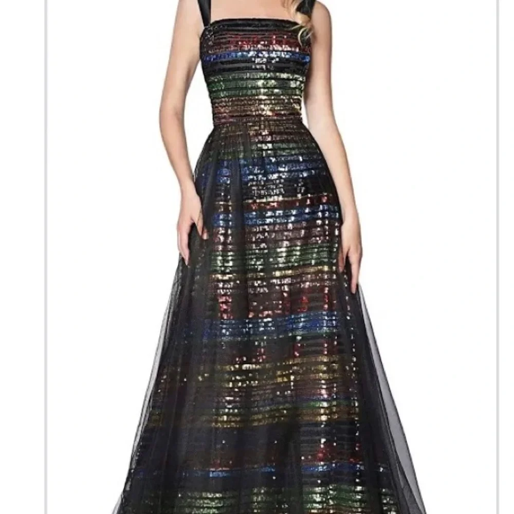 Multi-Colored Sequin Gown by Cinderella Devine - Picture 4 of 6